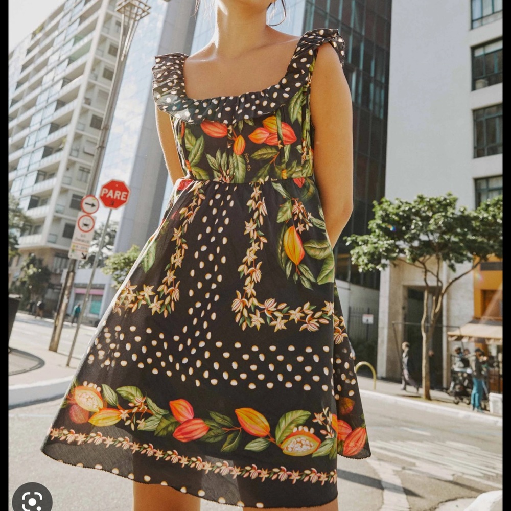 Farm rio cocoa paradise mini dress